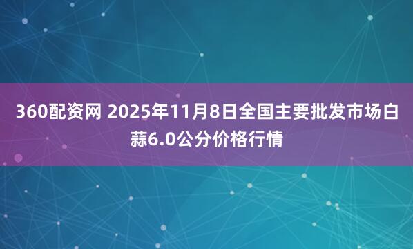 360配资网 2025年11月8日全国主要批发市场白蒜6.0公分价格行情