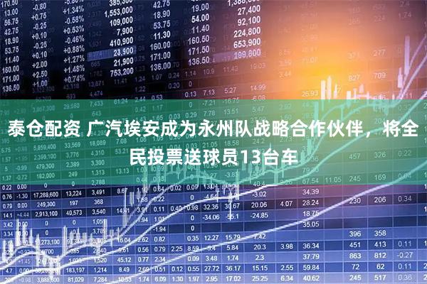 泰仓配资 广汽埃安成为永州队战略合作伙伴,将全民投票送球员13台车